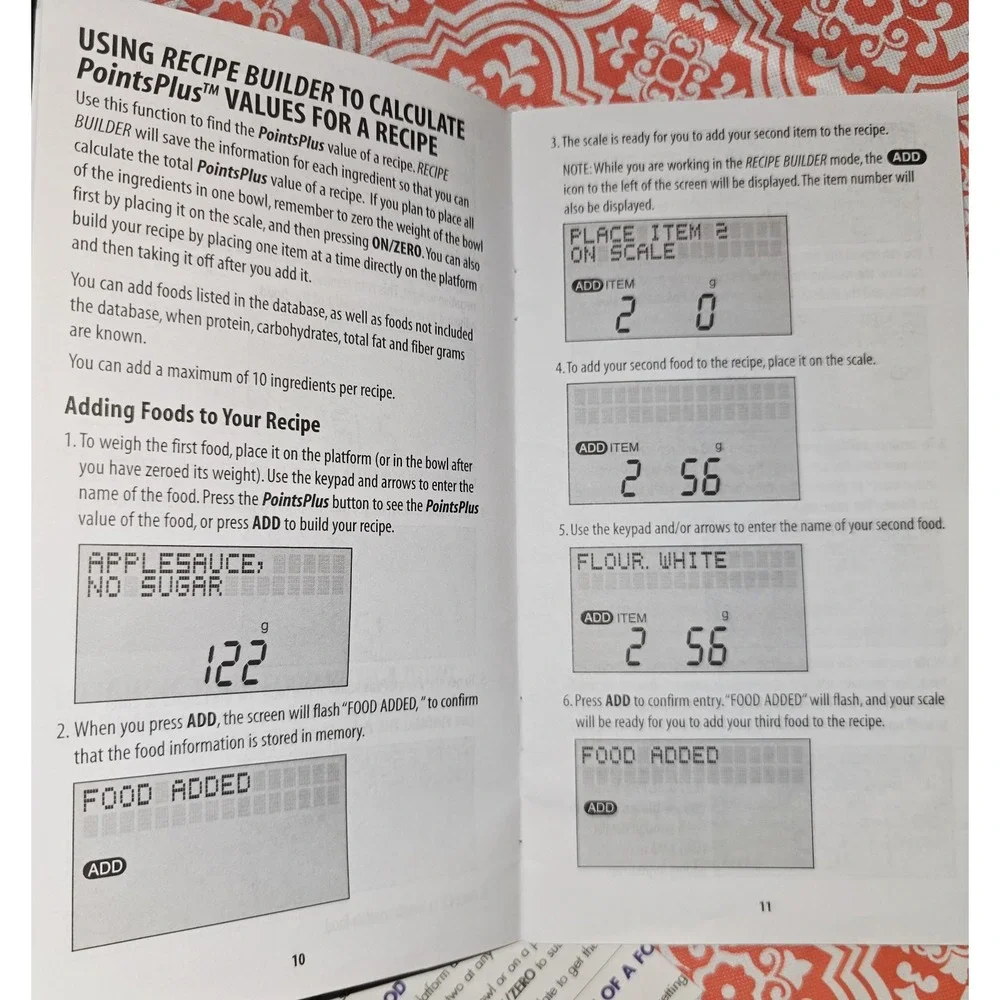 Weight Watchers Electronic Food Scale‎ with Points Plus Values